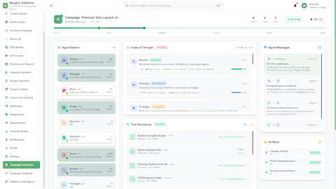 Multi-Agent Campaign Orchestration Engine interface