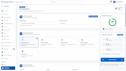 AI Campaign Planner interface