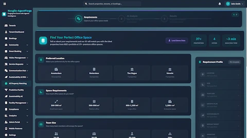 Intelligent Property Discovery & Leasing Assistant interface