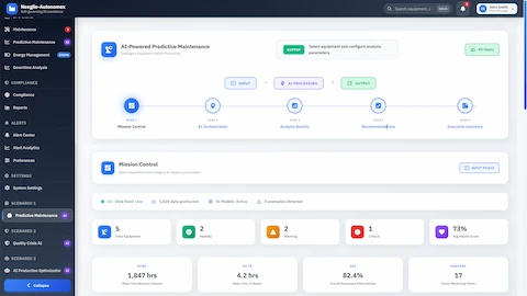 AI-Powered Predictive Maintenance Digital Worker interface
