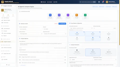 Multi-Agent Business Analysis System interface