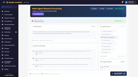 AI Agentic Demand Forecasting System interface