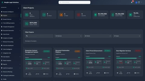 Nexgile LegalNexus Hub interface