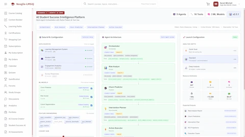 Student Retention & Intervention Digital Worker interface