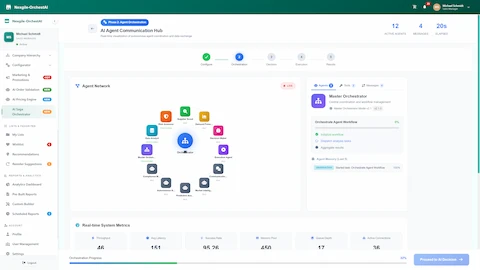 AI Agentic Supply Chain Management Digital Worker interface