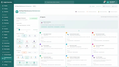 Fleet Maintenance Orchestrator Digital Worker interface