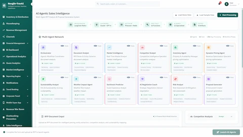 AI Agentic Sales Intelligence Pipeline interface